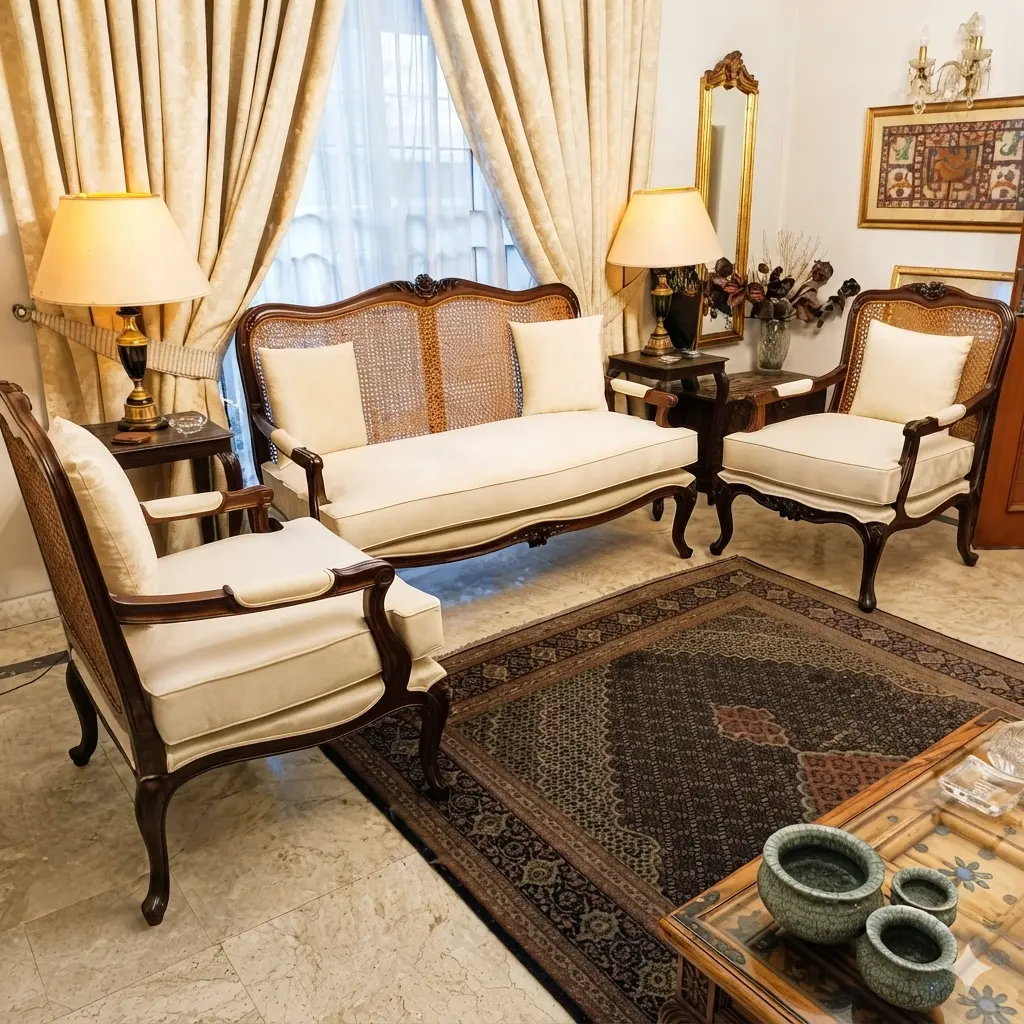 Royal Vienna Cane Sofa Set